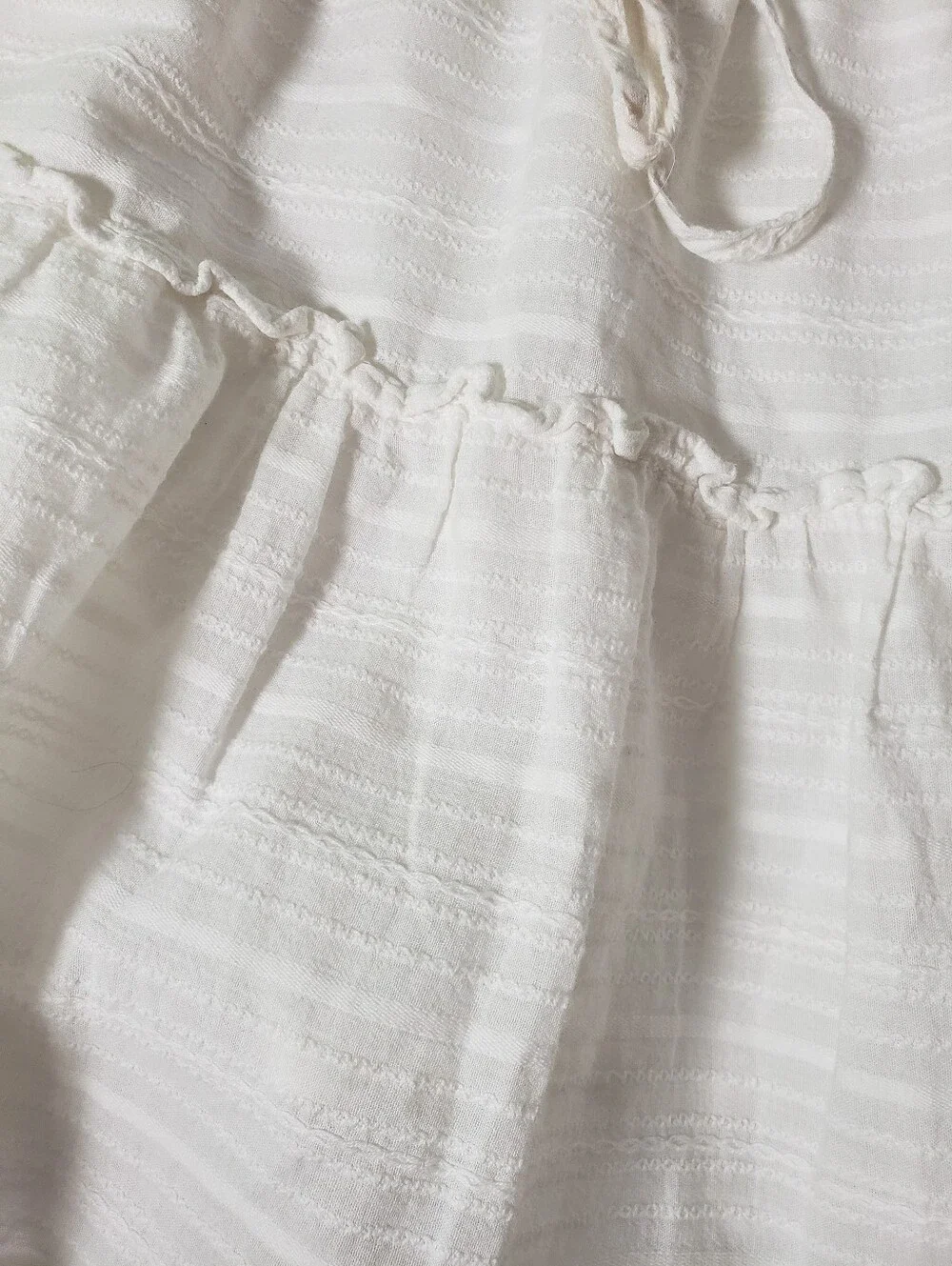 Mini Skirt Duo American Eagle Outfitters White Tiered Lace Aqua Lace Ruffle Hem